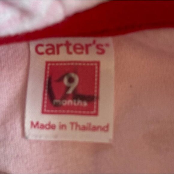 Lot of 2 Carter's Girls Fleece Pullover, Zip Up Hooded Sweatshirt Size 9 Months - Picture 13 of 15